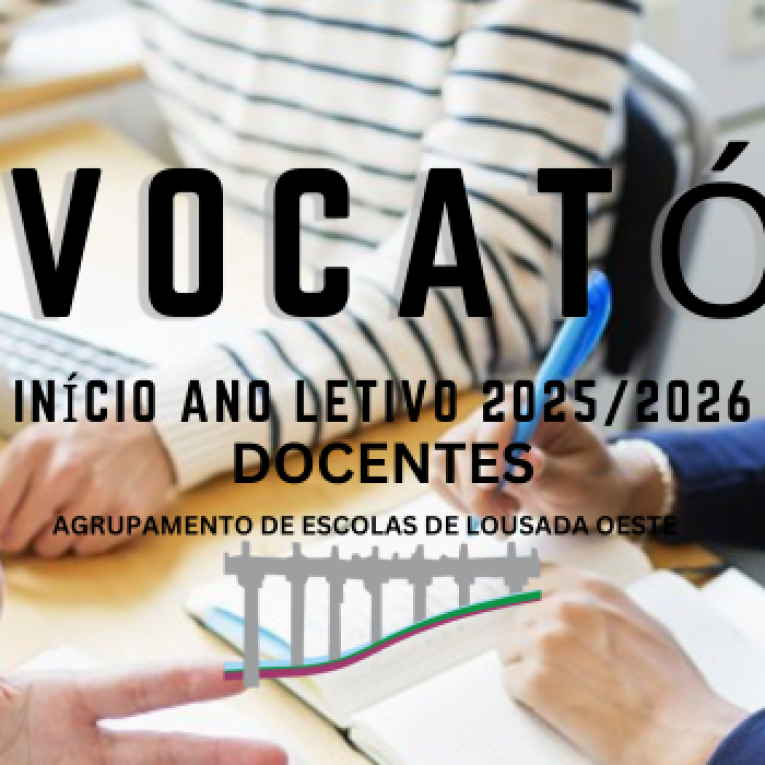 CONVOCATÓRIA DOCENTES - ANO LETIVO 2025/2026 - SETEMBRO